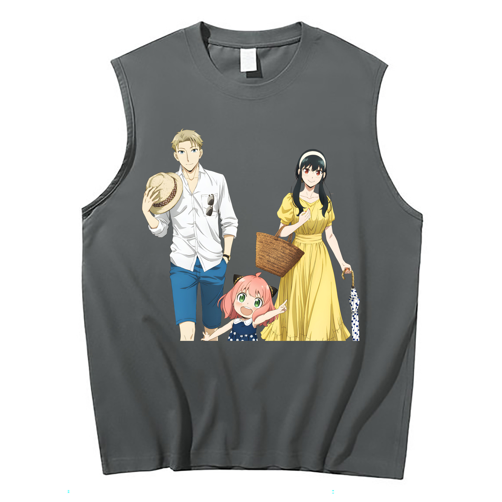 （画像用） SPY×FAMILY间谍家家酒 コットン100％タンクトップ（フロントプリント）